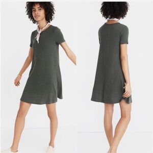 Madewell Olive Green Short Sleeve TShirt Dress